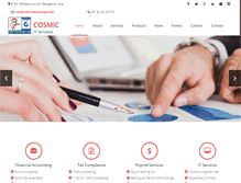 Tablet Screenshot of cosmicitservices.com
